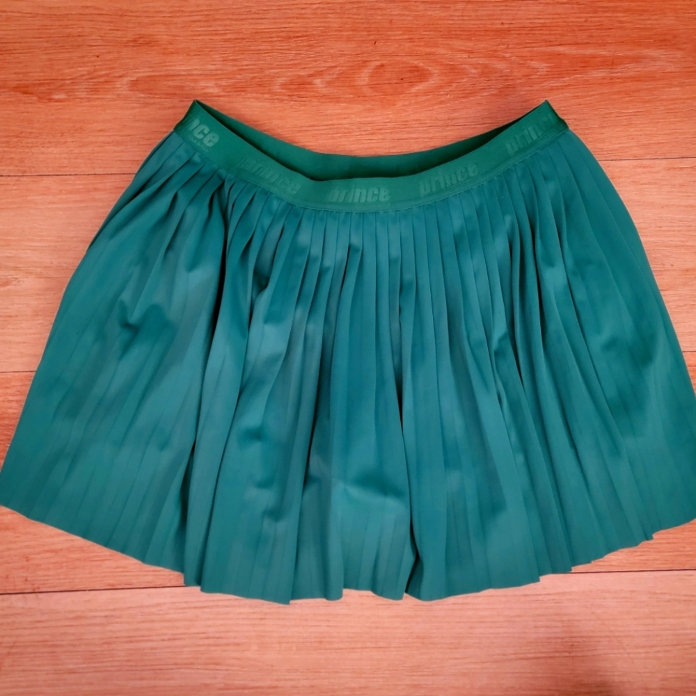 Prince Pleated Green Pickleball Skirt Small